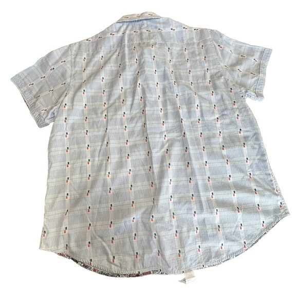 Robert Graham Multi-Color Striped Button Front Shirt Mens Sz 3XL Whimsy Artsy - Picture 3 of 12